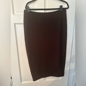 RUE 107 Brown Bodycon Midi Skirt